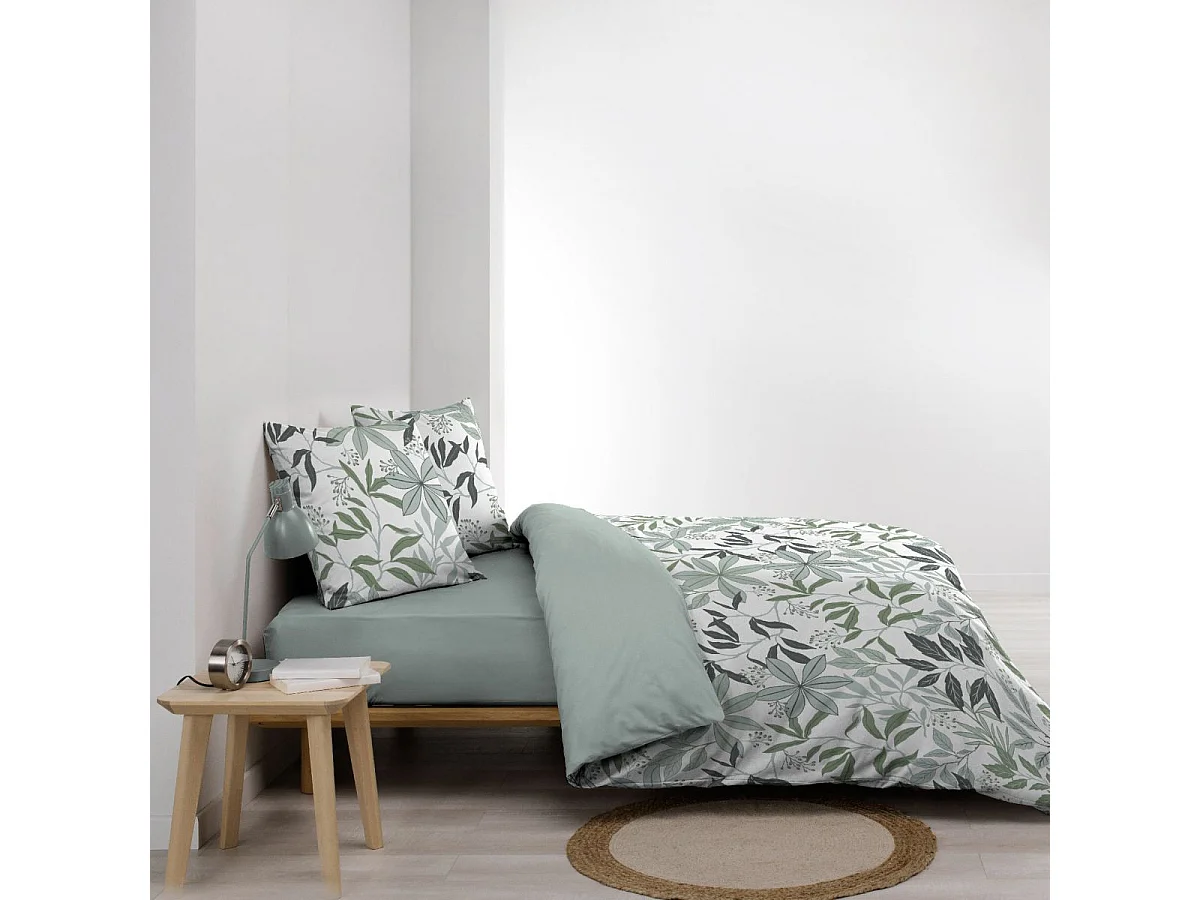 Parure de Lit 3 Pièces "Voltine" 240x220cm Sauge