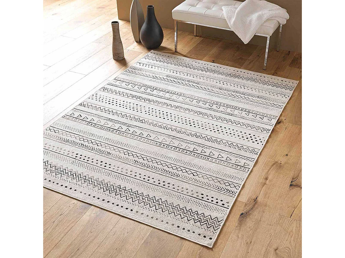 Tapis Déco Tissé "Tallulah" 140x200cm Naturel