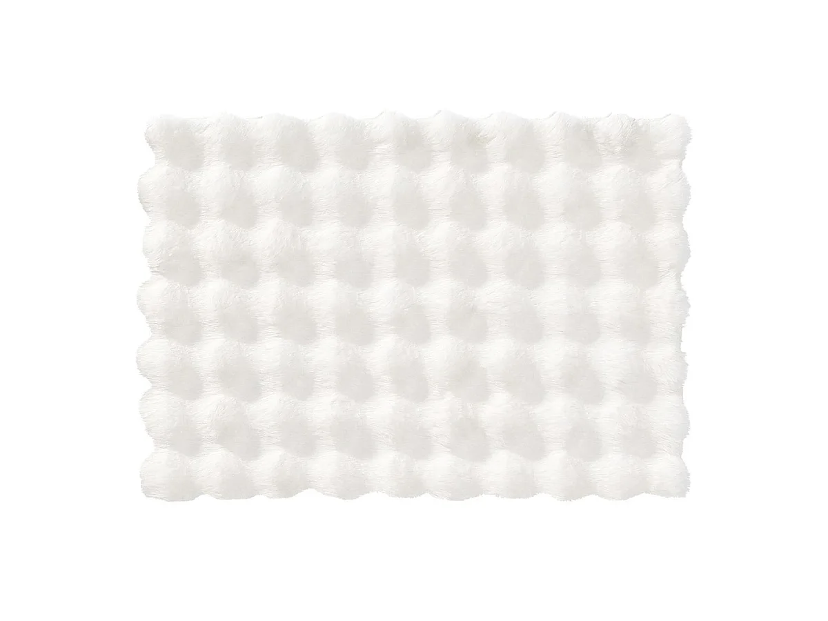 Tapis Imitation Fourrure "Mounty" 60x90cm Naturel