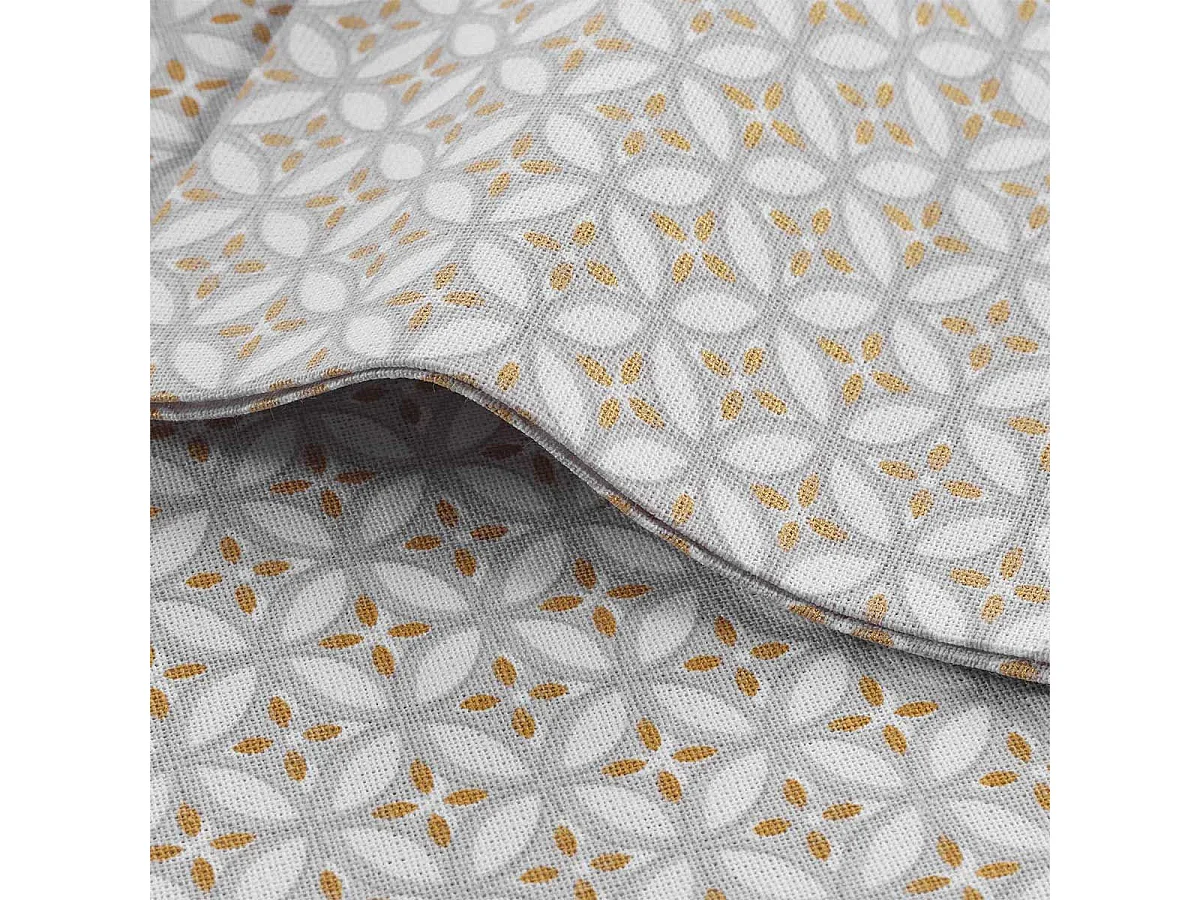 Lot de 3 Serviettes de Table "Azelia" 40x40cm Gris