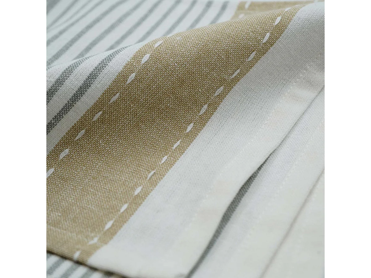 Lot de 3 Serviettes de Table "Iliade" 40x40cm Gris