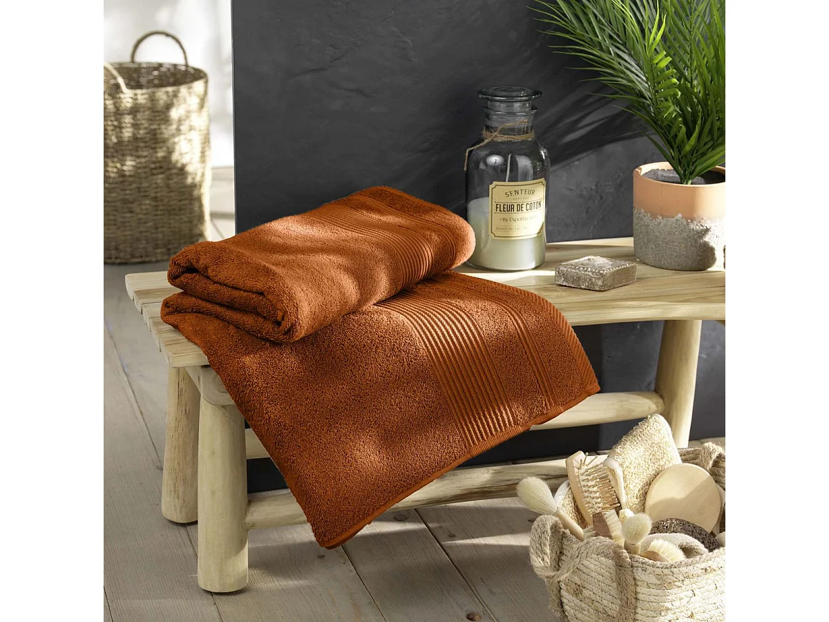 Drap de Bain "Tendresse" 90x150cm Caramel
