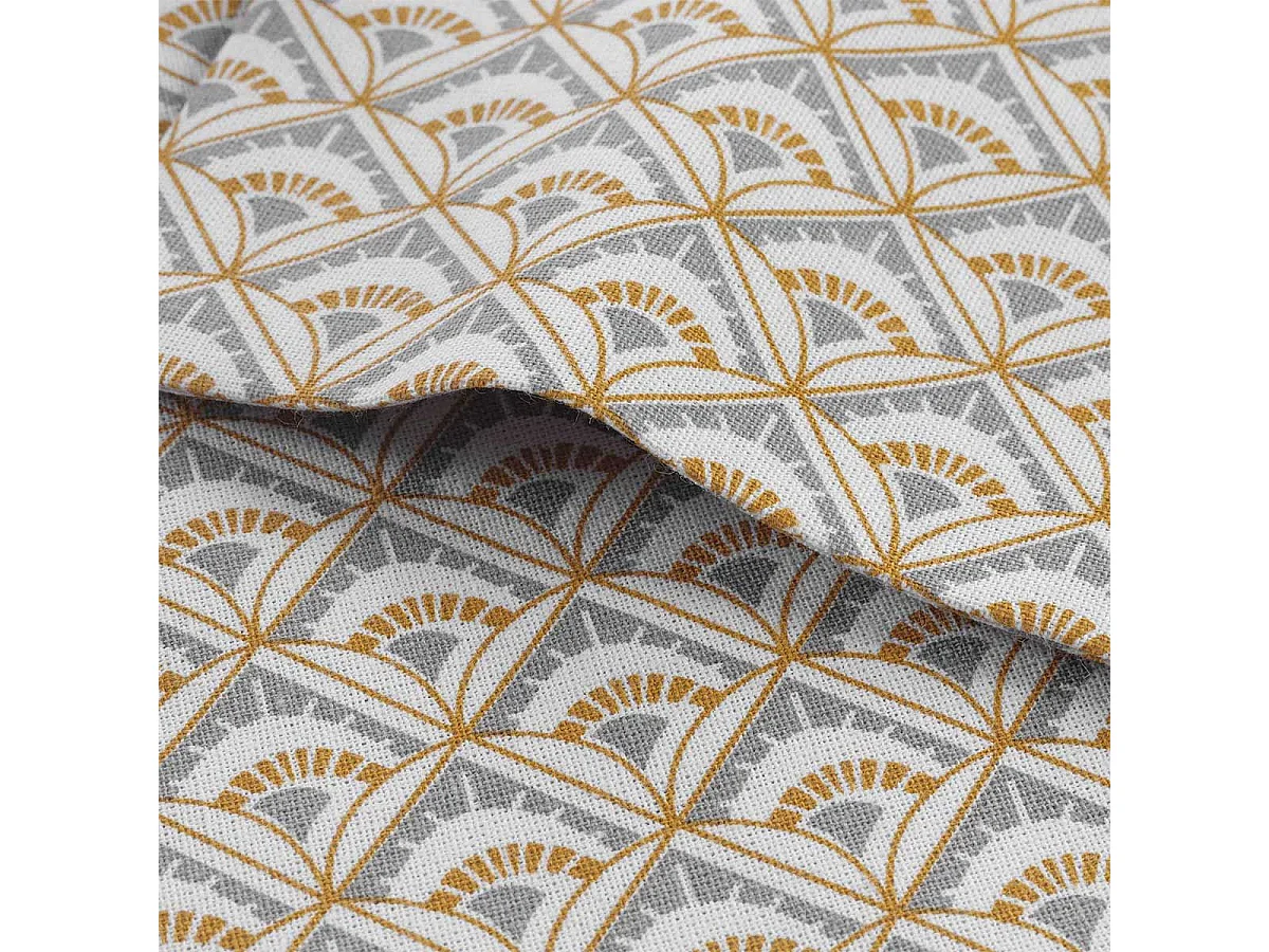 Lot de 3 Serviettes de Table "Méridienne" 40x40cm Gris