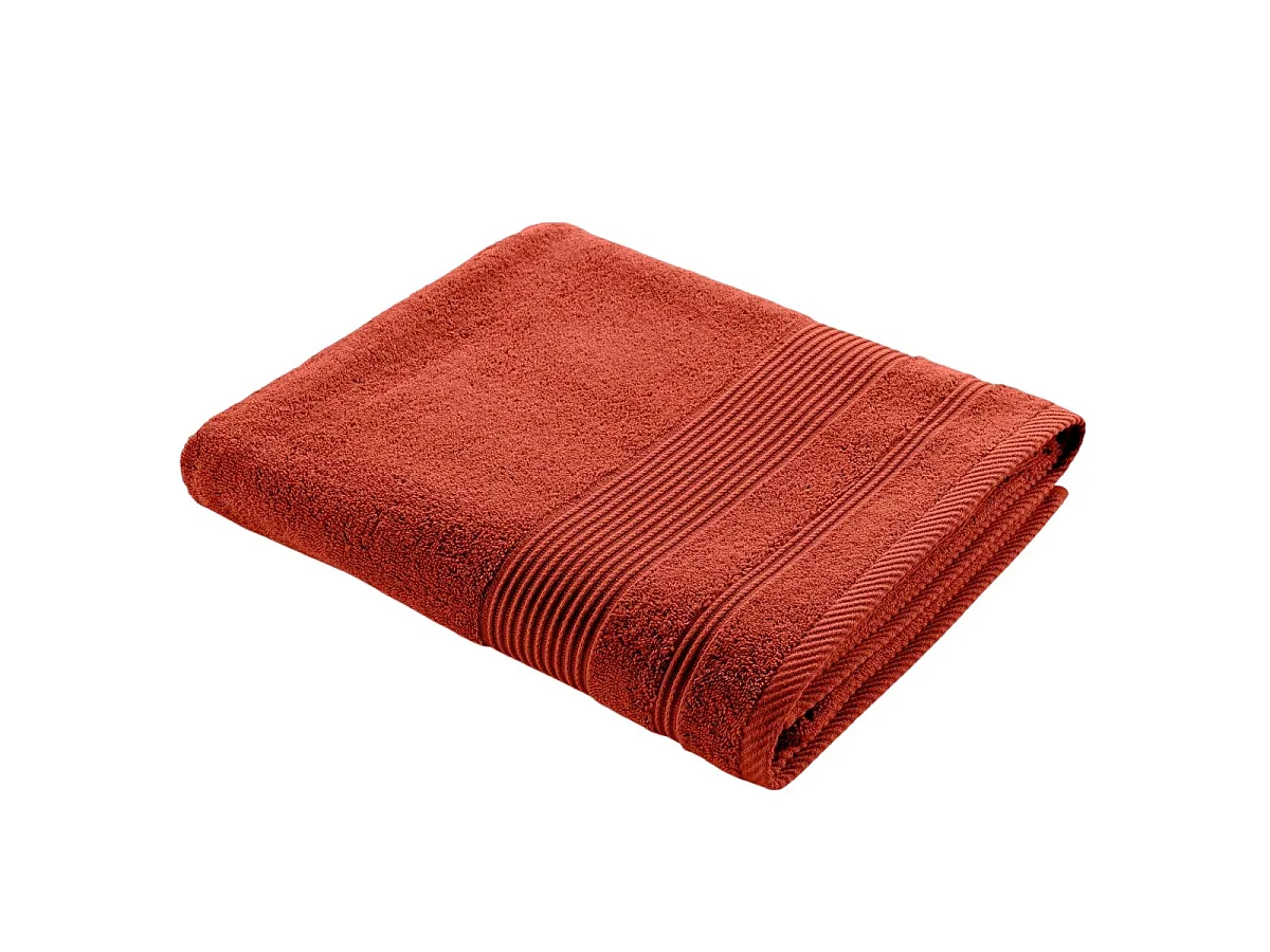 Drap de Bain "Tendresse" 90x150cm Rouge