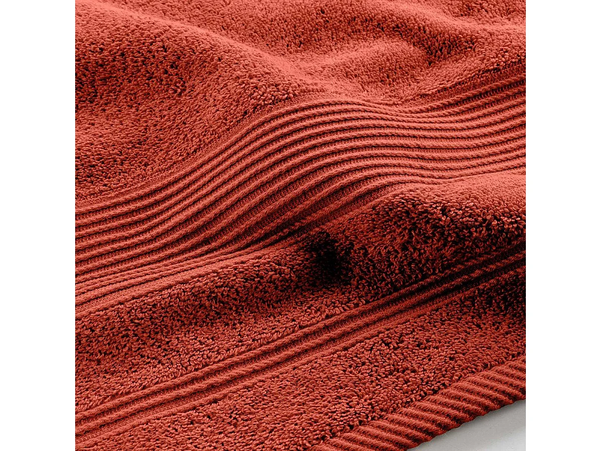 Drap de Bain "Tendresse" 90x150cm Rouge