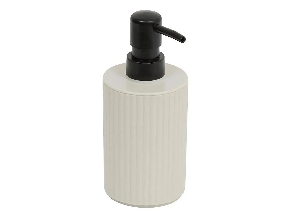 Lot de 3 Accessoires de Salle de Bain "Mily" 17cm Beige