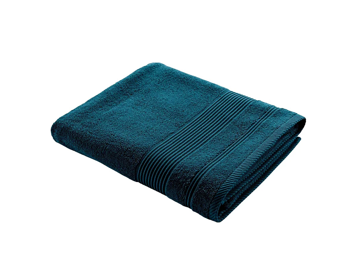 Drap de Bain "Tendresse" 90x150cm Bleu Indigo