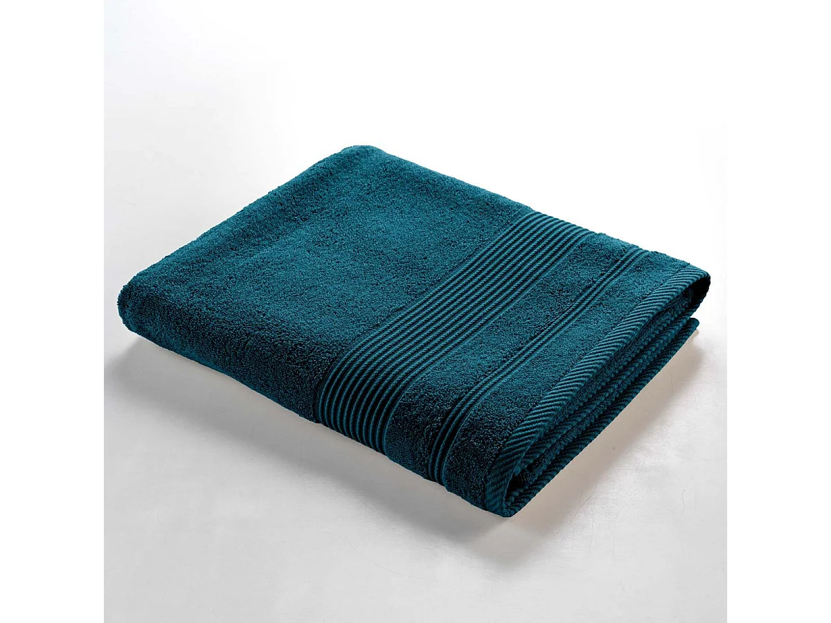 Drap de Bain "Tendresse" 90x150cm Bleu Indigo