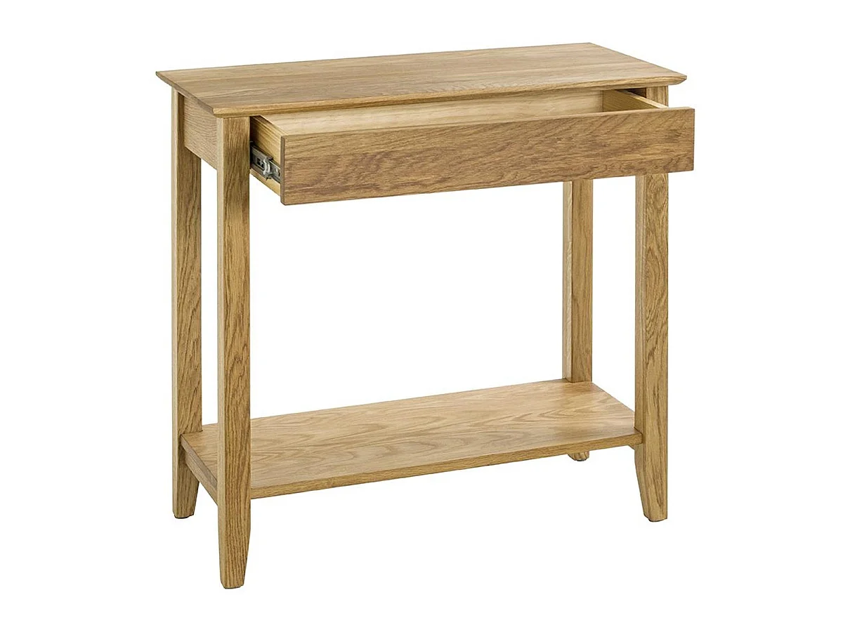 Console en Bois Avec Tiroir "Mani" 75cm Chêne