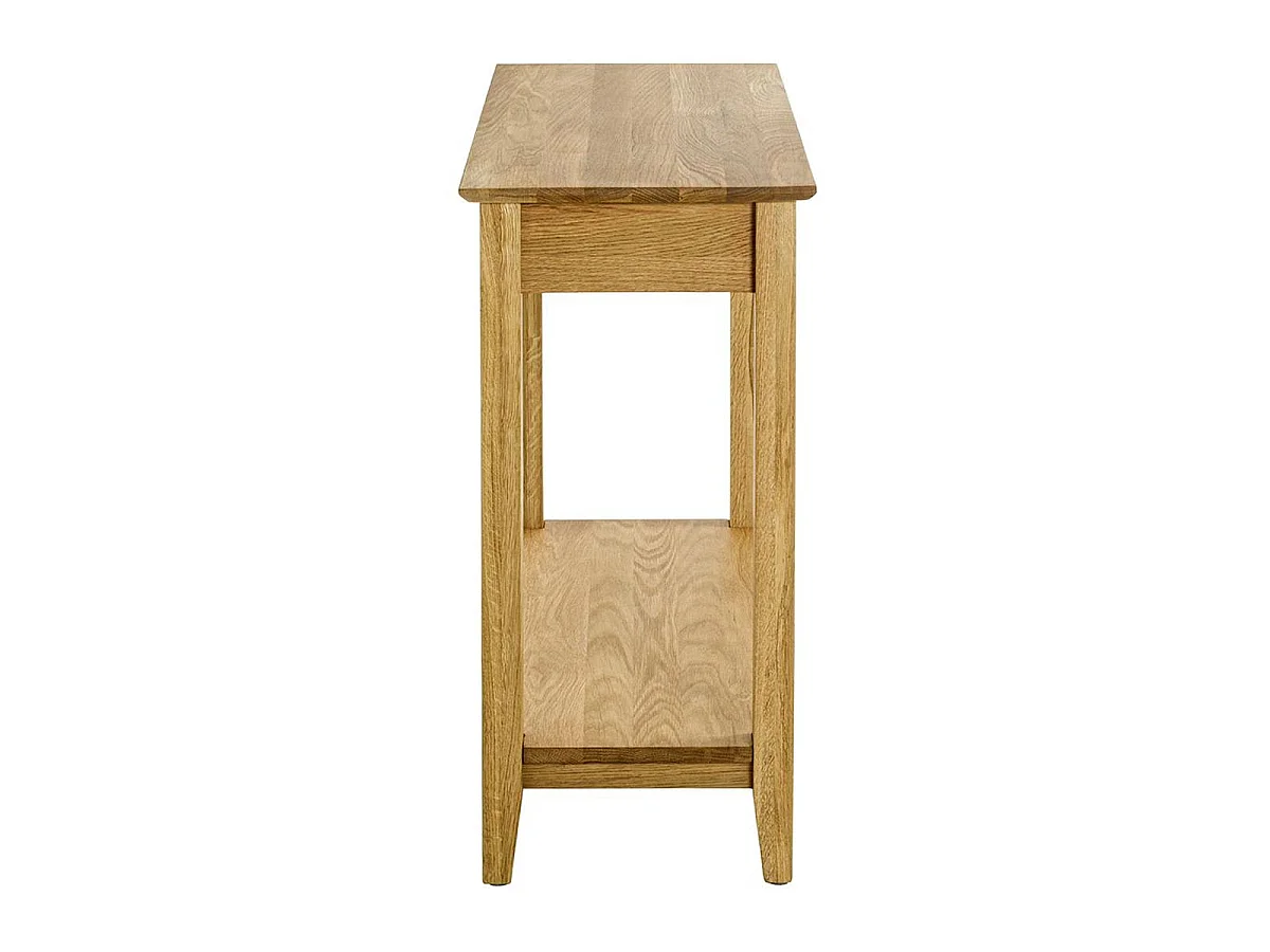 Console en Bois Avec Tiroir "Mani" 75cm Chêne