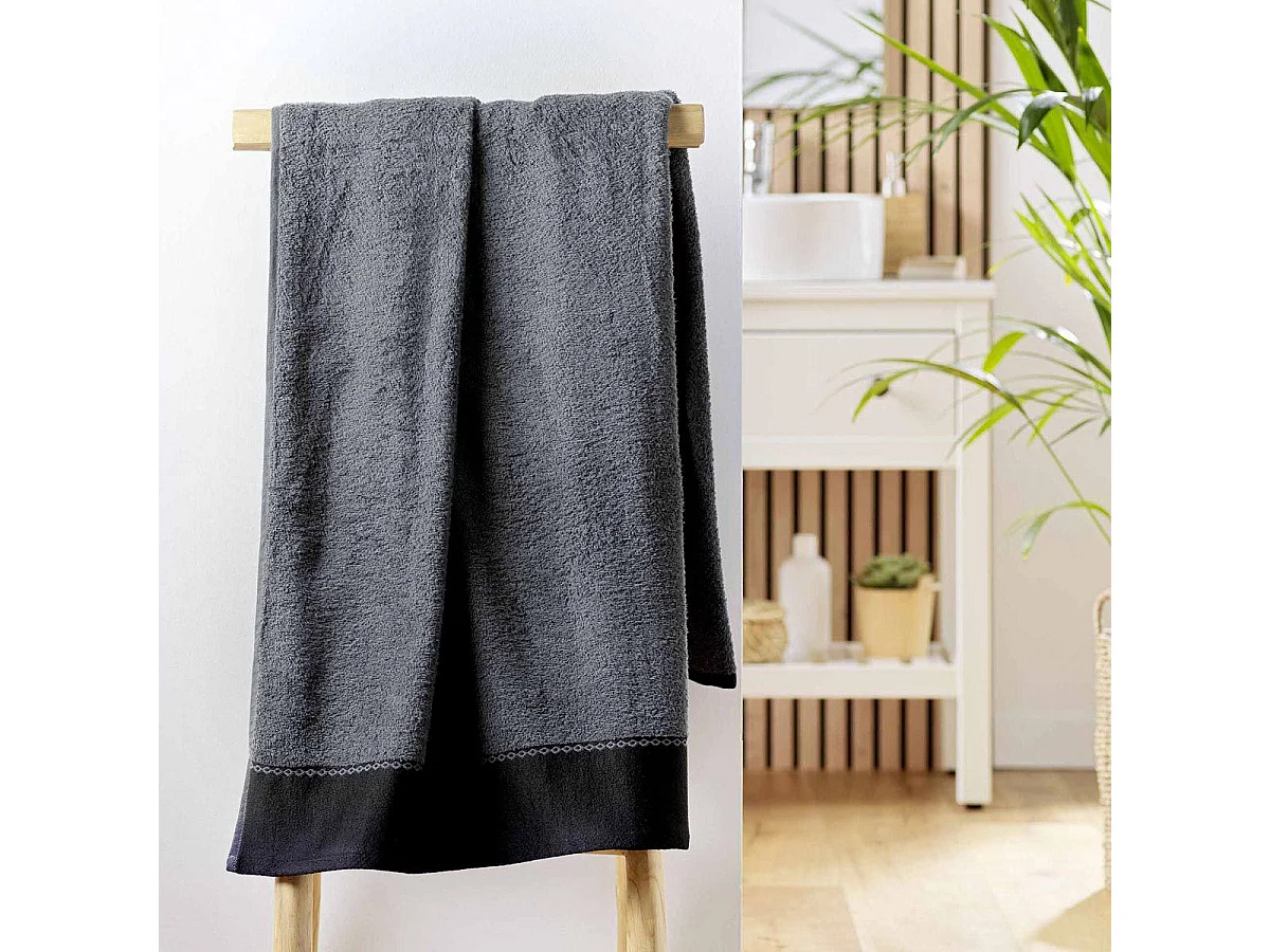 Drap de Bain "Majesty" 90x150cm Anthracite