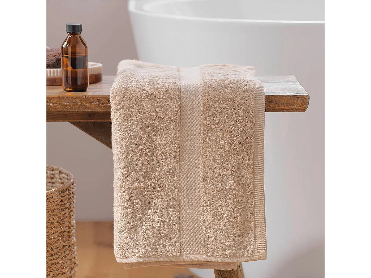 Serviette de Toilette "Elegance" 50x90cm Noisette