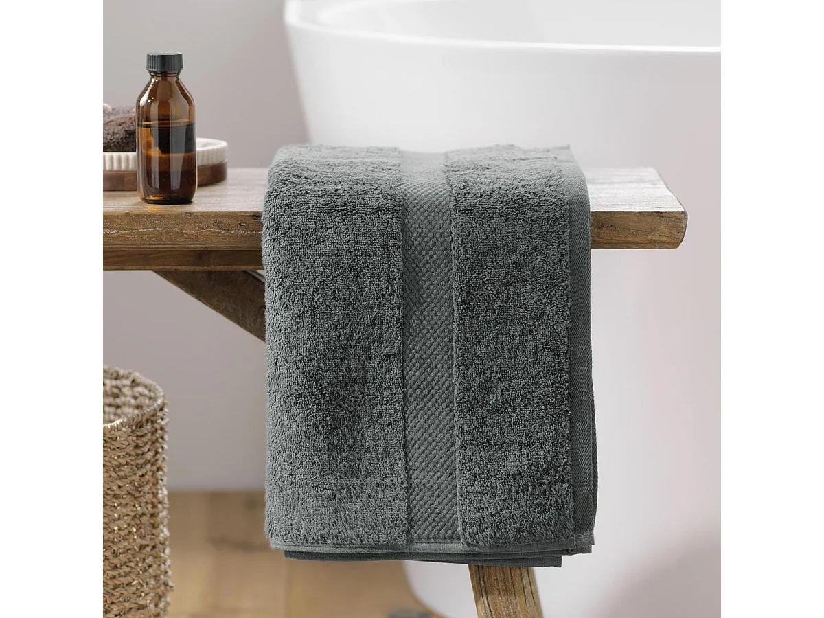 Serviette de Toilette "Elegance" 50x90cm Anthracite