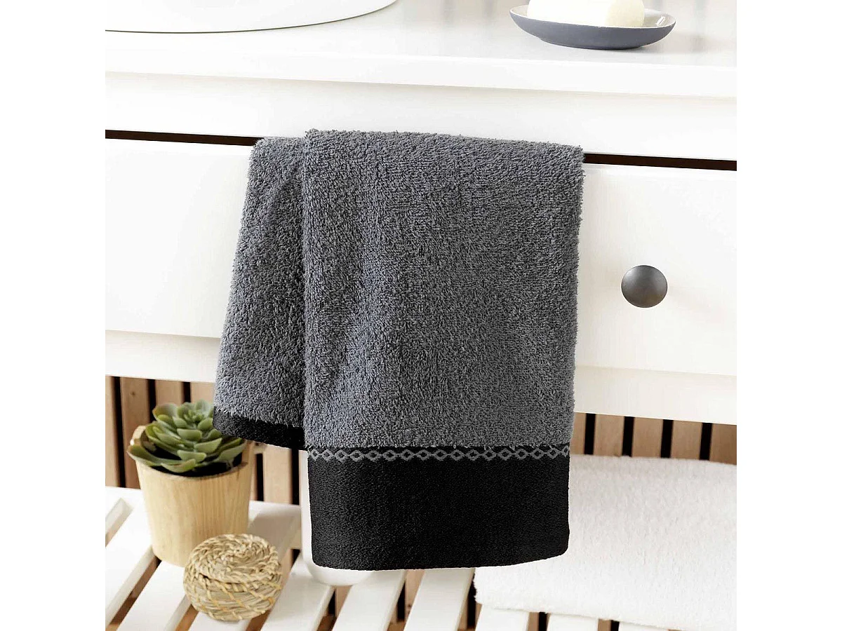 Serviette de Toilette "Majesty" 50x90cm Anthracite