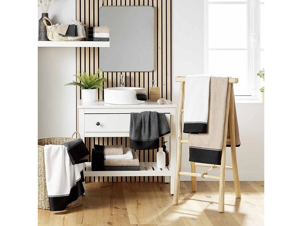 Serviette de Toilette "Majesty" 50x90cm Anthracite