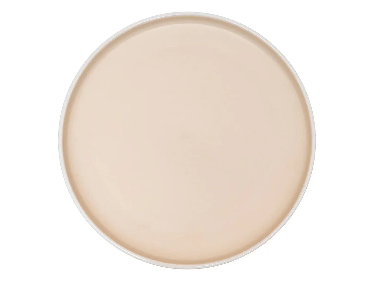 Lot de 6 Assiettes Plates "Alix" 26cm Beige