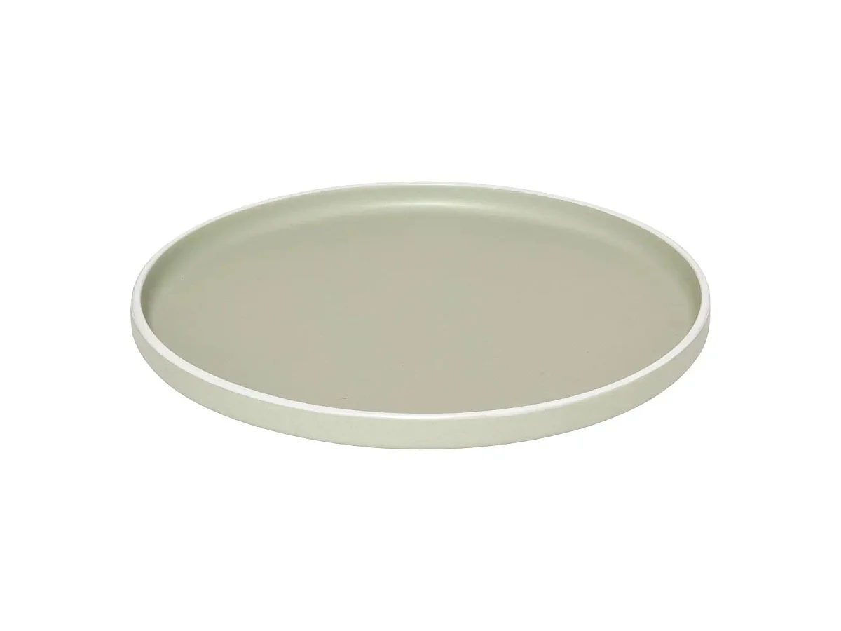 Lot de 6 Assiettes Plates "Alix" 26cm Vert Olive