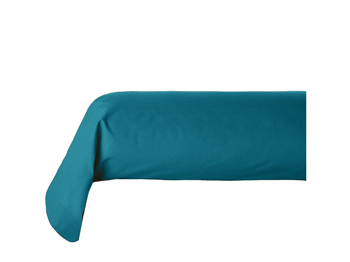 Taie de Traversin "Alban" 85x185cm Bleu Canard