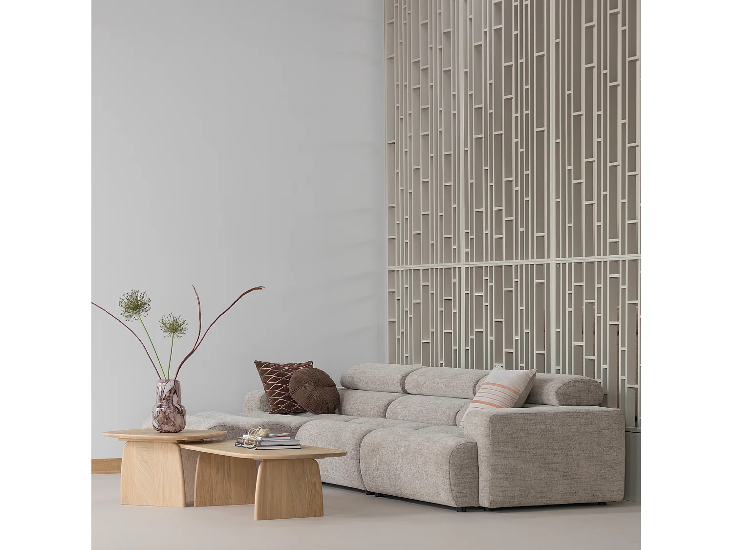 Lot de 3 coussins en velours AZIZ