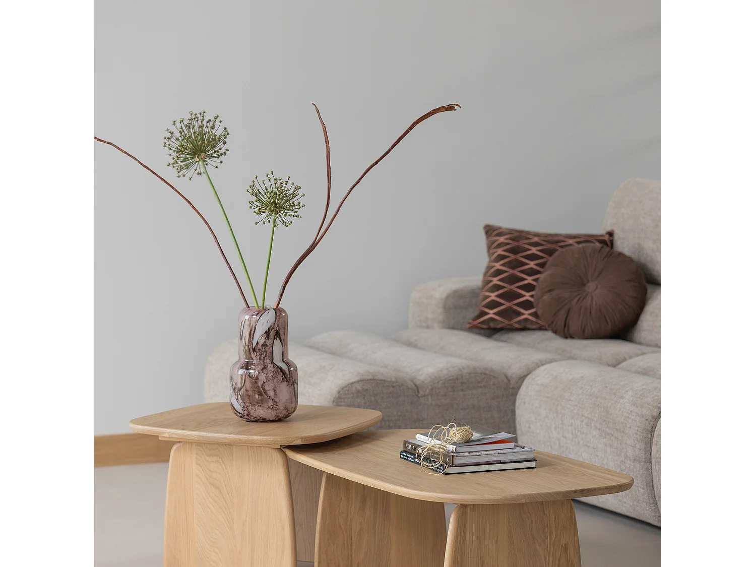 Lot de 3 coussins en velours AZIZ