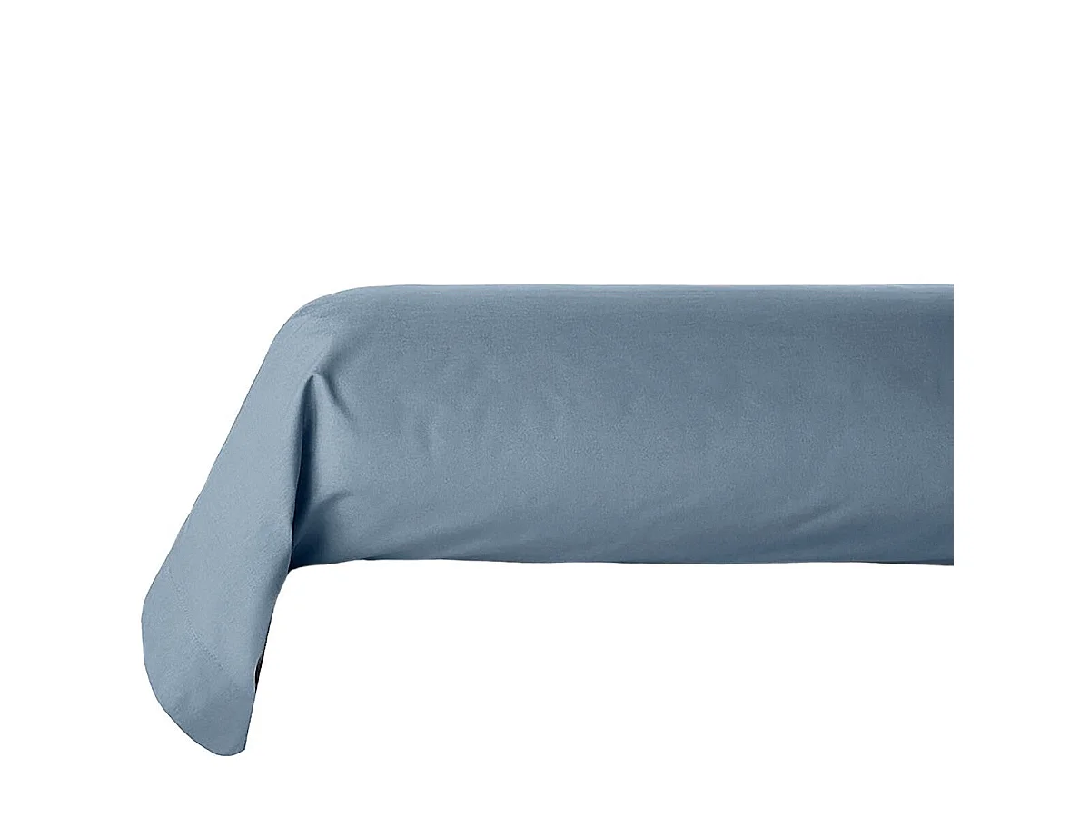 Taie de Traversin "Alban" 85x185cm Bleu Orage