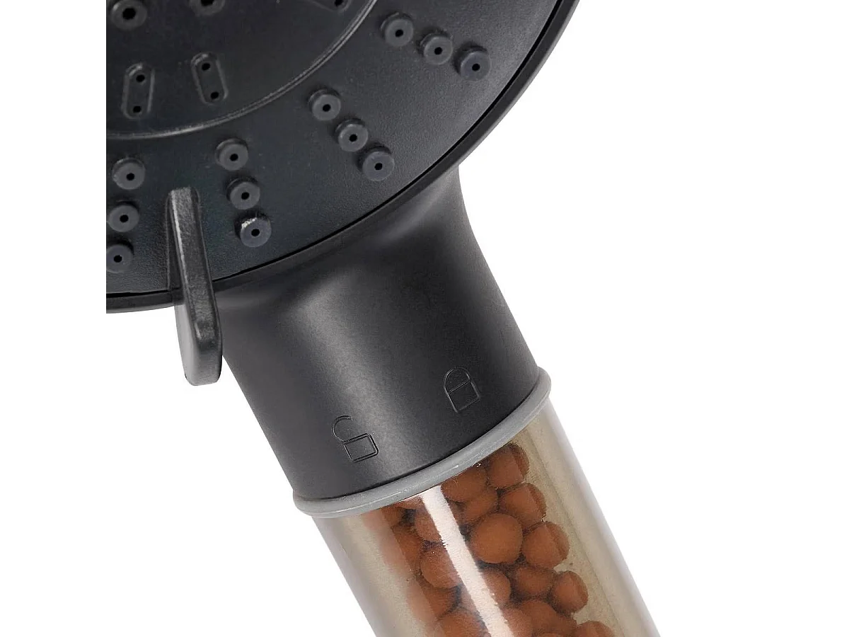 Pommeau de Douche Filtrant "Billes" 26cm Noir
