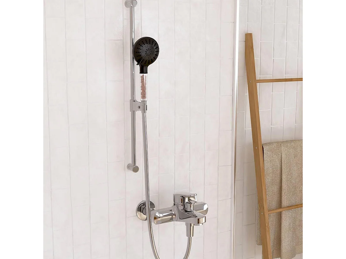 Pommeau de Douche Filtrant "Billes" 26cm Noir
