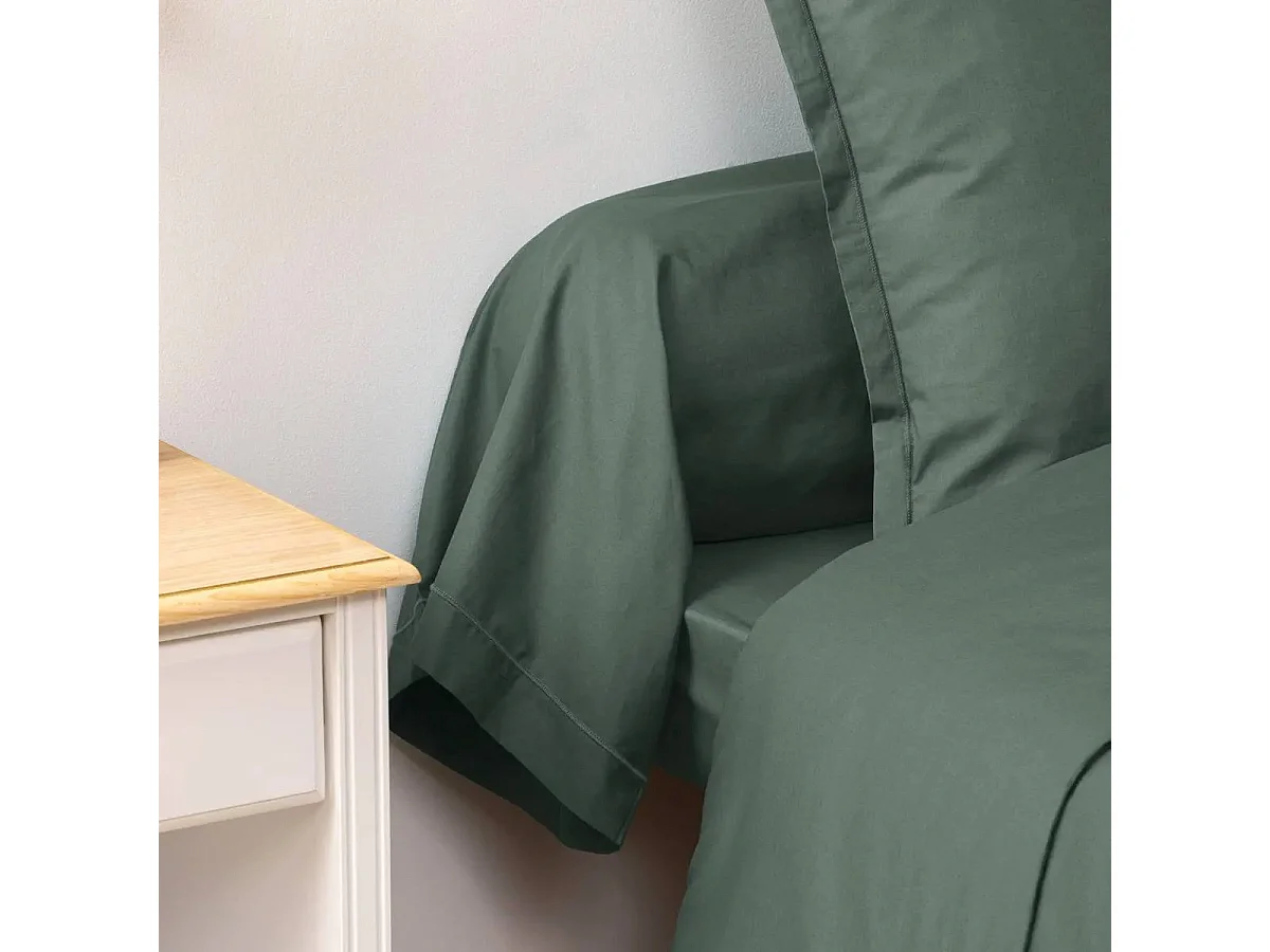 Taie de Traversin "Alban" 85x185cm Vert Céladon
