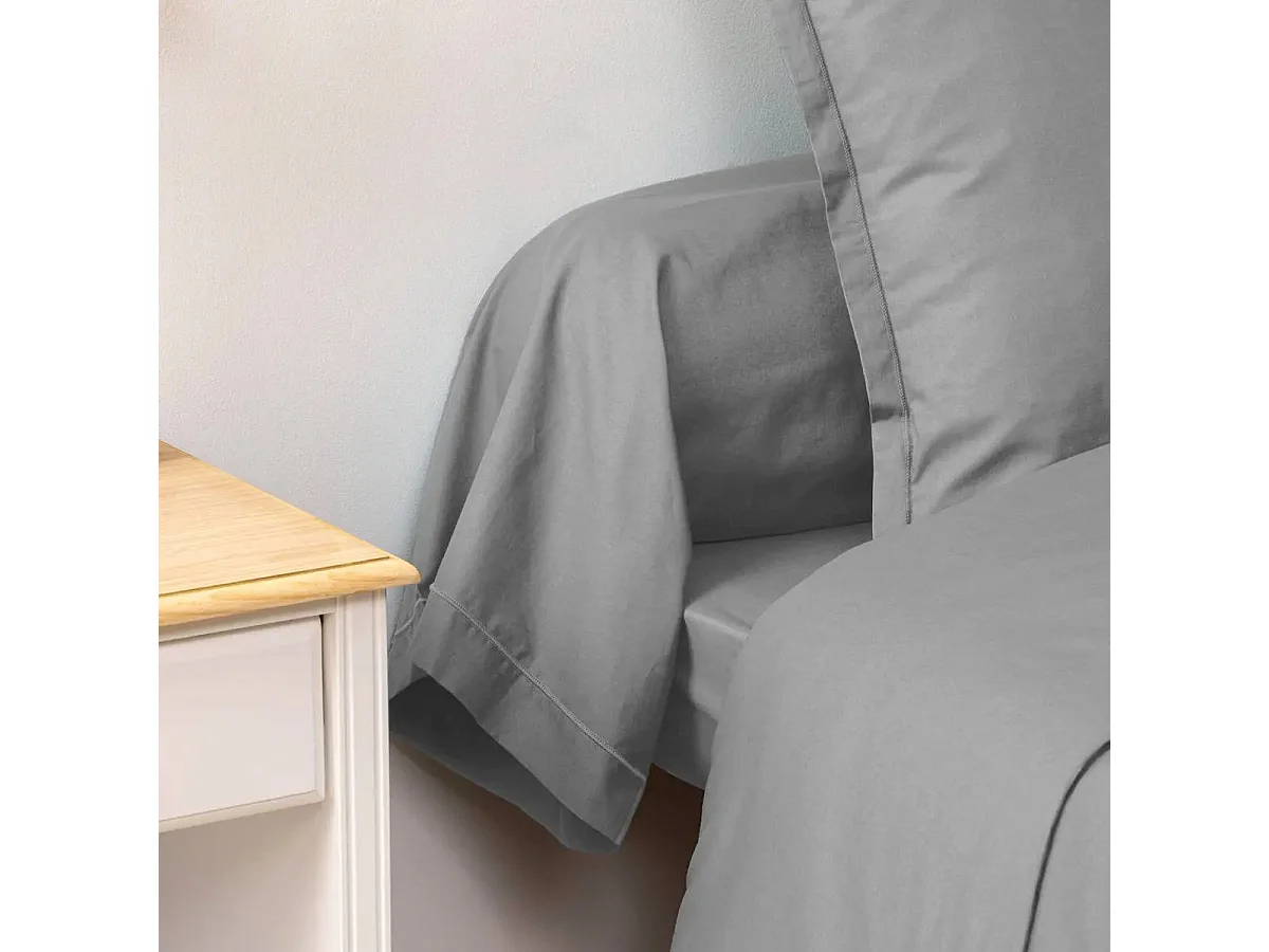 Taie de Traversin "Alban" 85x185cm Gris