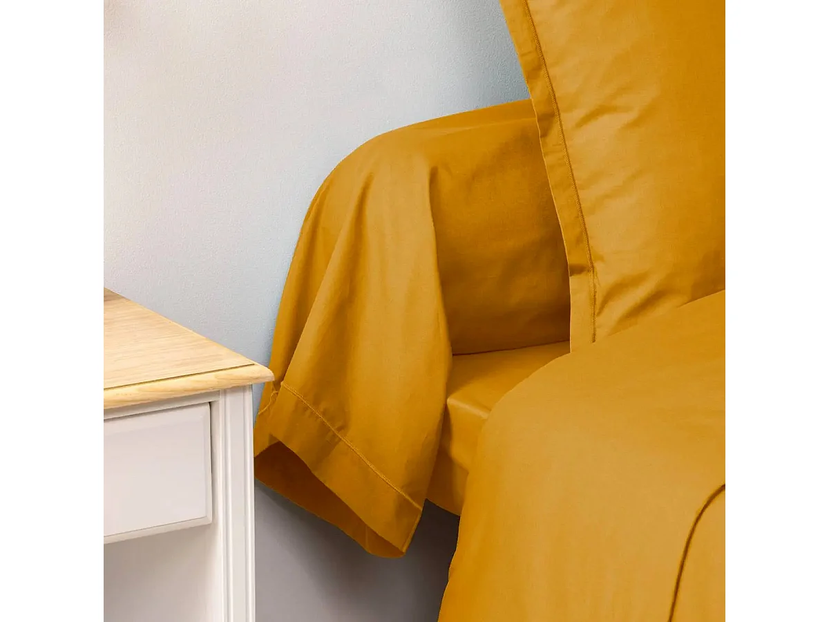 Taie de Traversin "Alban" 85x185cm Ocre