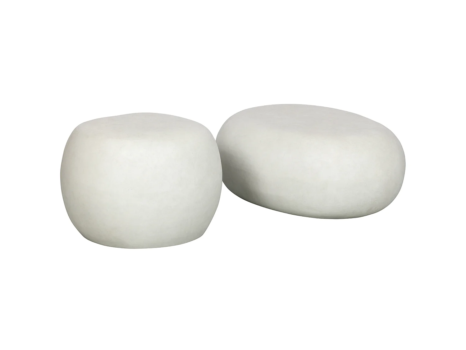 Table d'appoint en fibre d'argile PEBBLE
