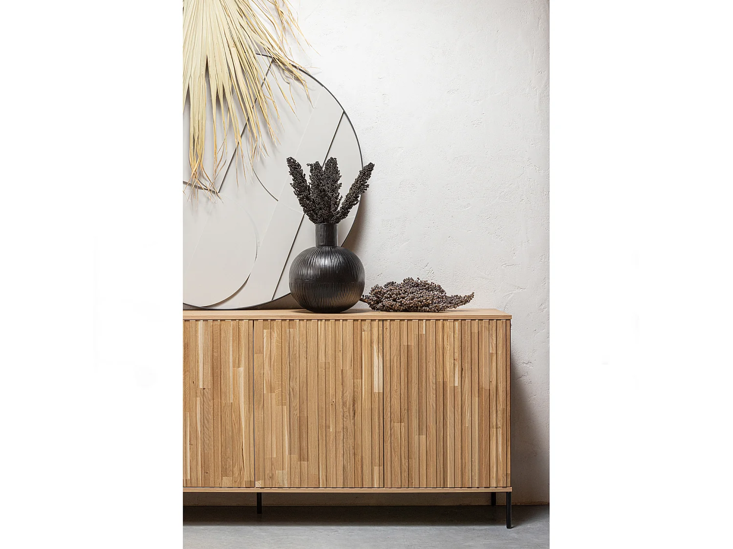 Buffet en bois de chêne, marron