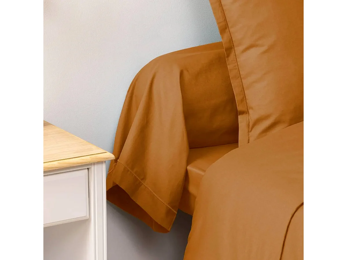 Taie de Traversin "Alban" 85x185cm Jaune Cumin
