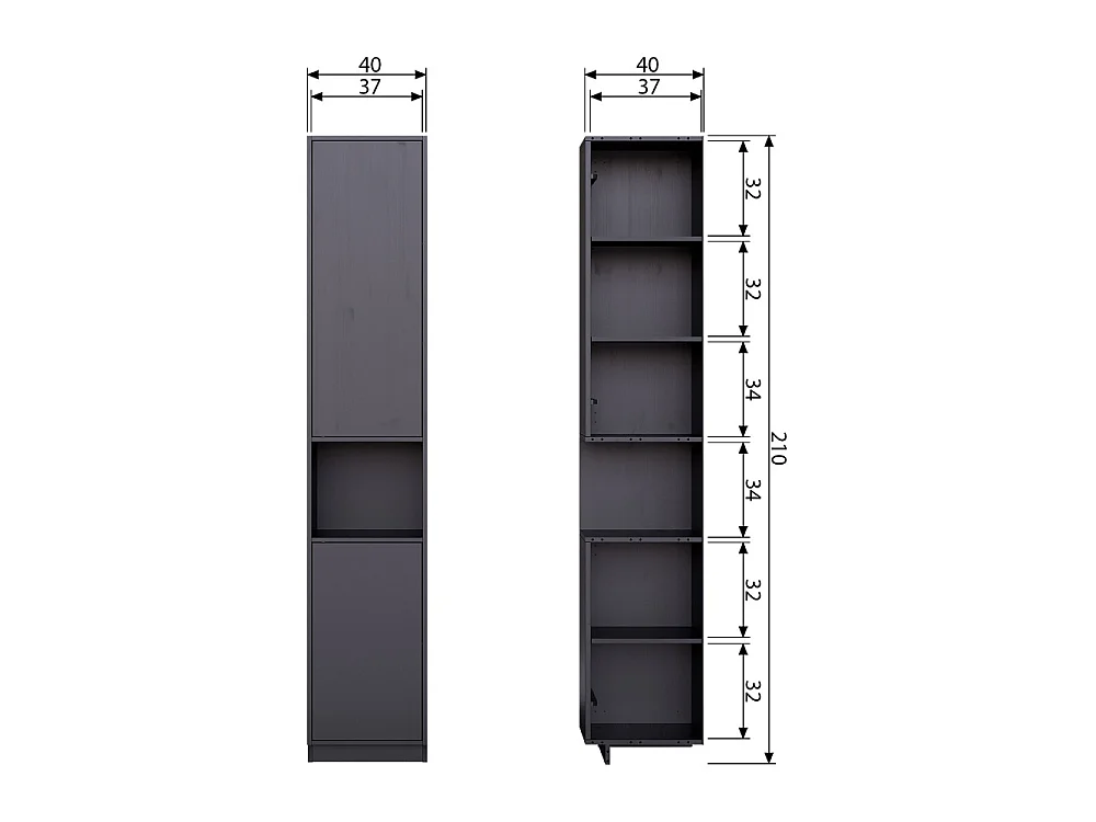 Armoire de rangement en pin FINCA