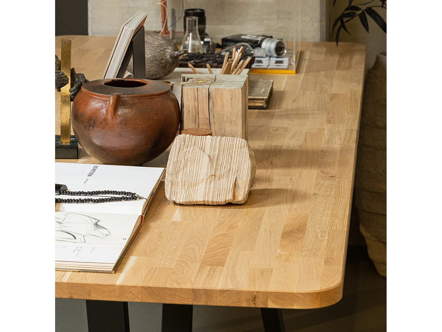 Table à manger en chêne 8 couverts TABLO D-PIED