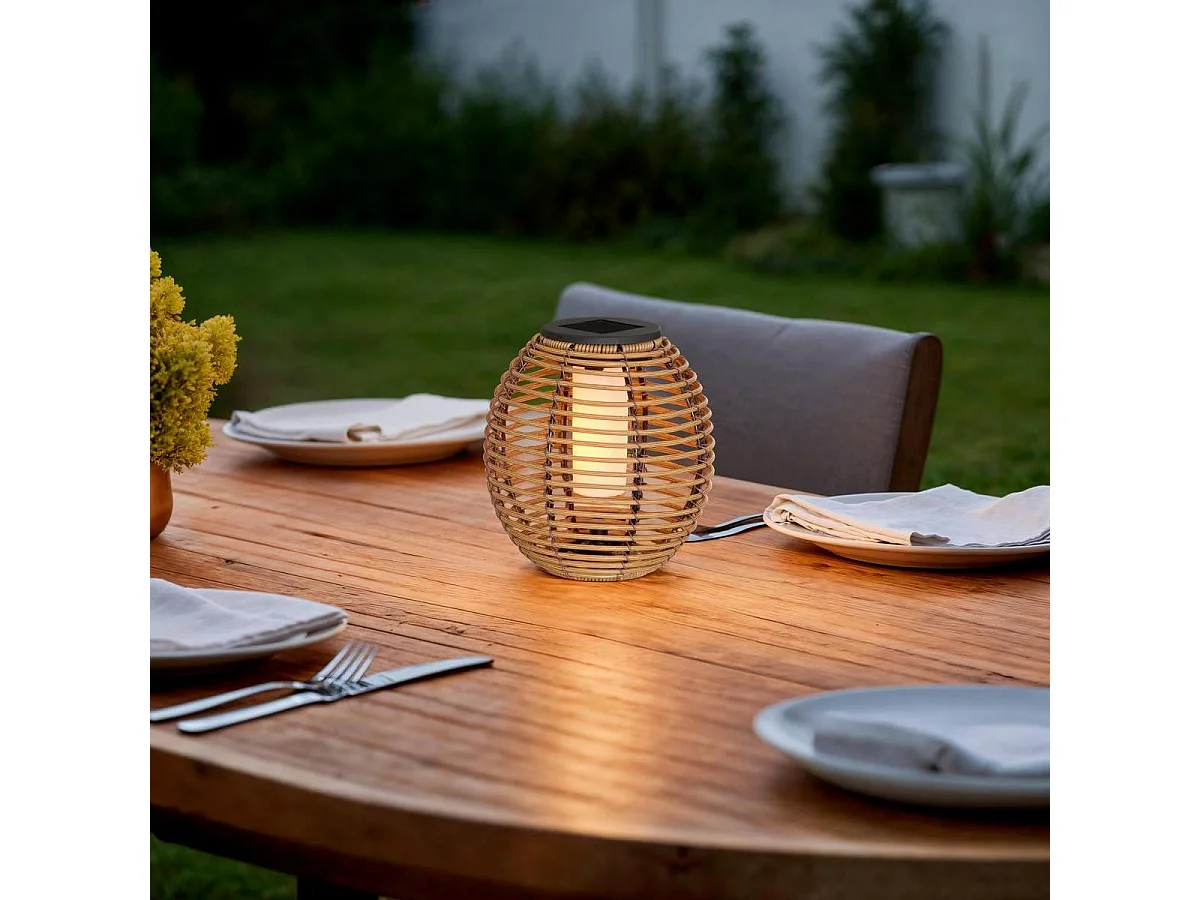 Balise Solaire d'Extérieur "Cuba" 65cm Beige