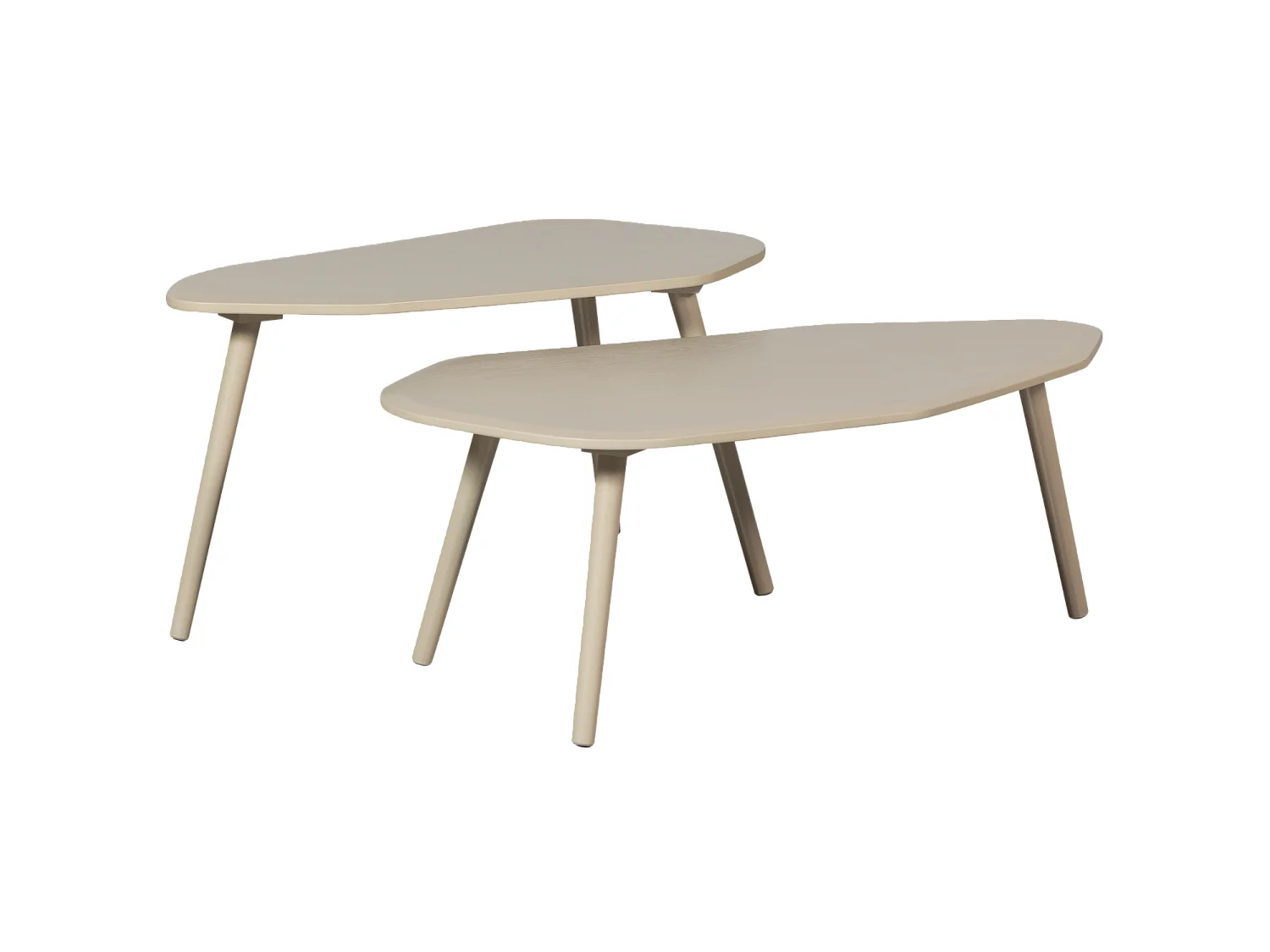 Lot de 2 tables d'appoint en mdf DAVINA