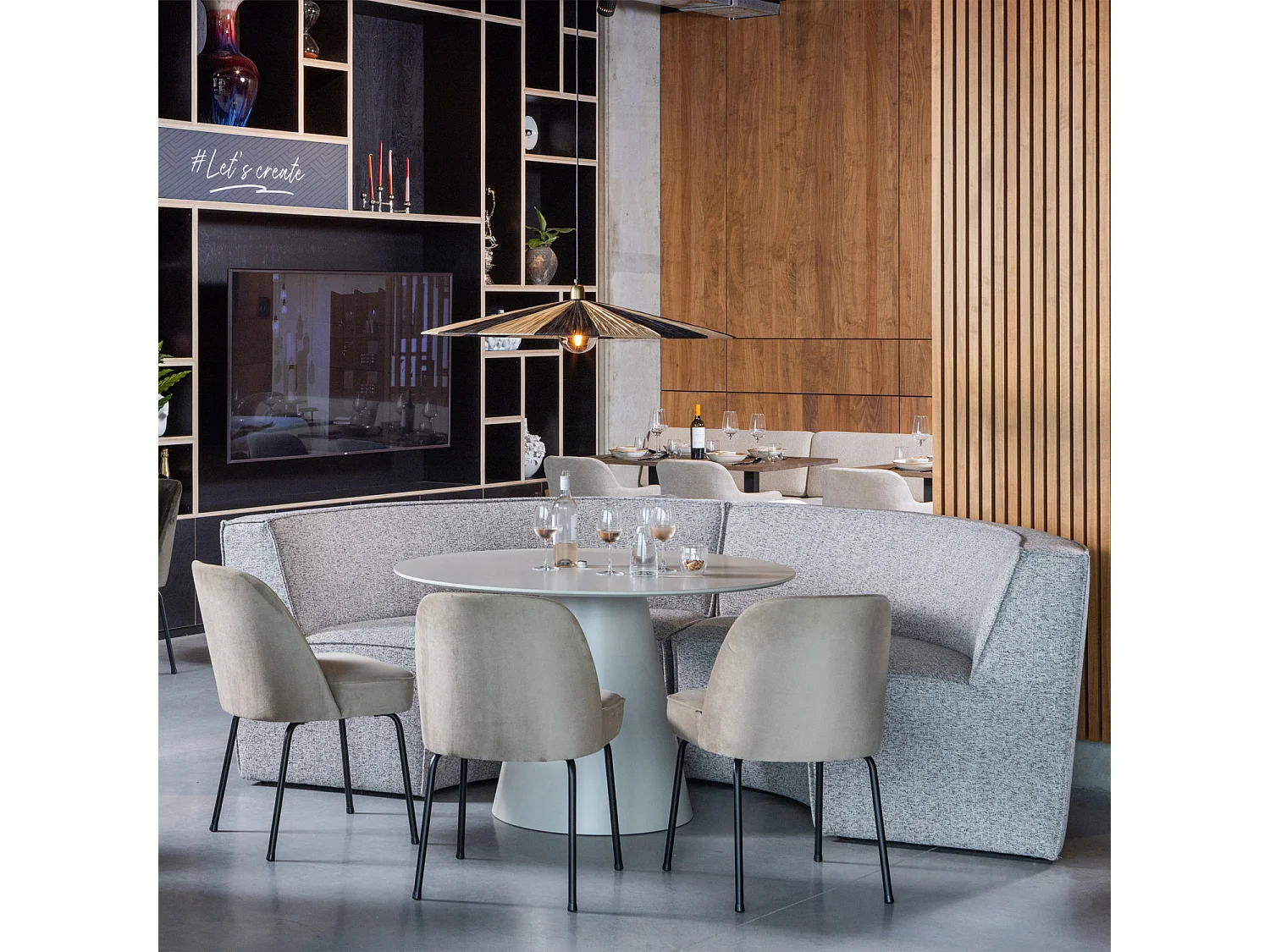 Table à manger en mdf 4 personnes JORRE