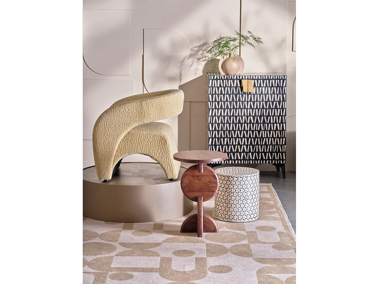Table d'appoint en mdf NEVA