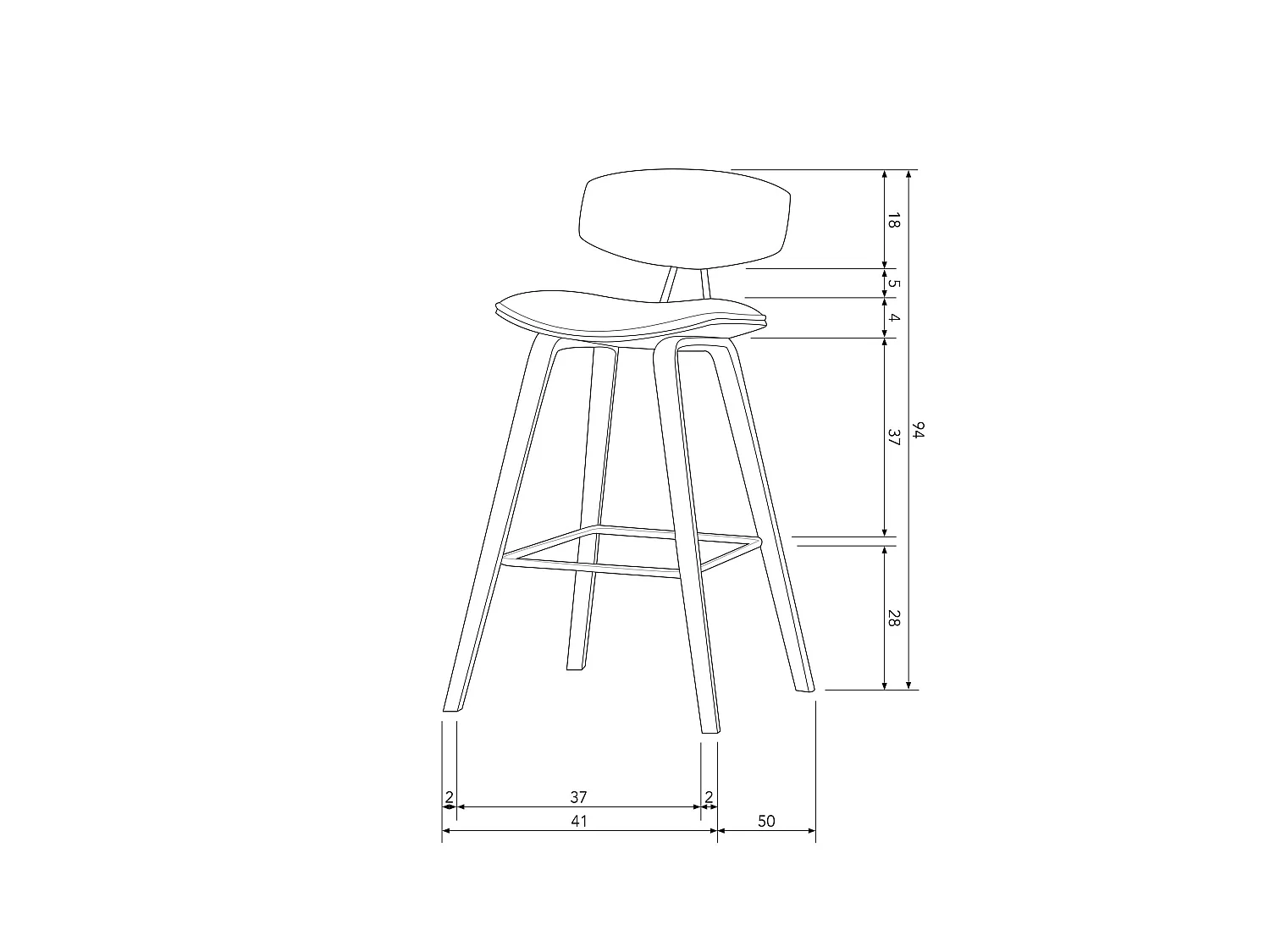 Tabourets de bar en velours SENN
