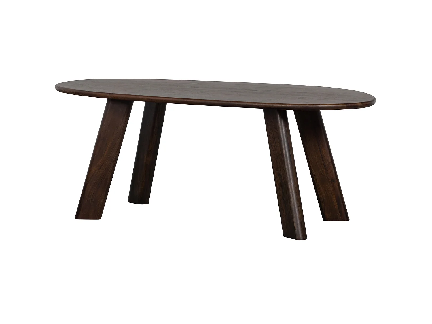 Table à manger ovale en manguier 5 couverts ROUNDLY