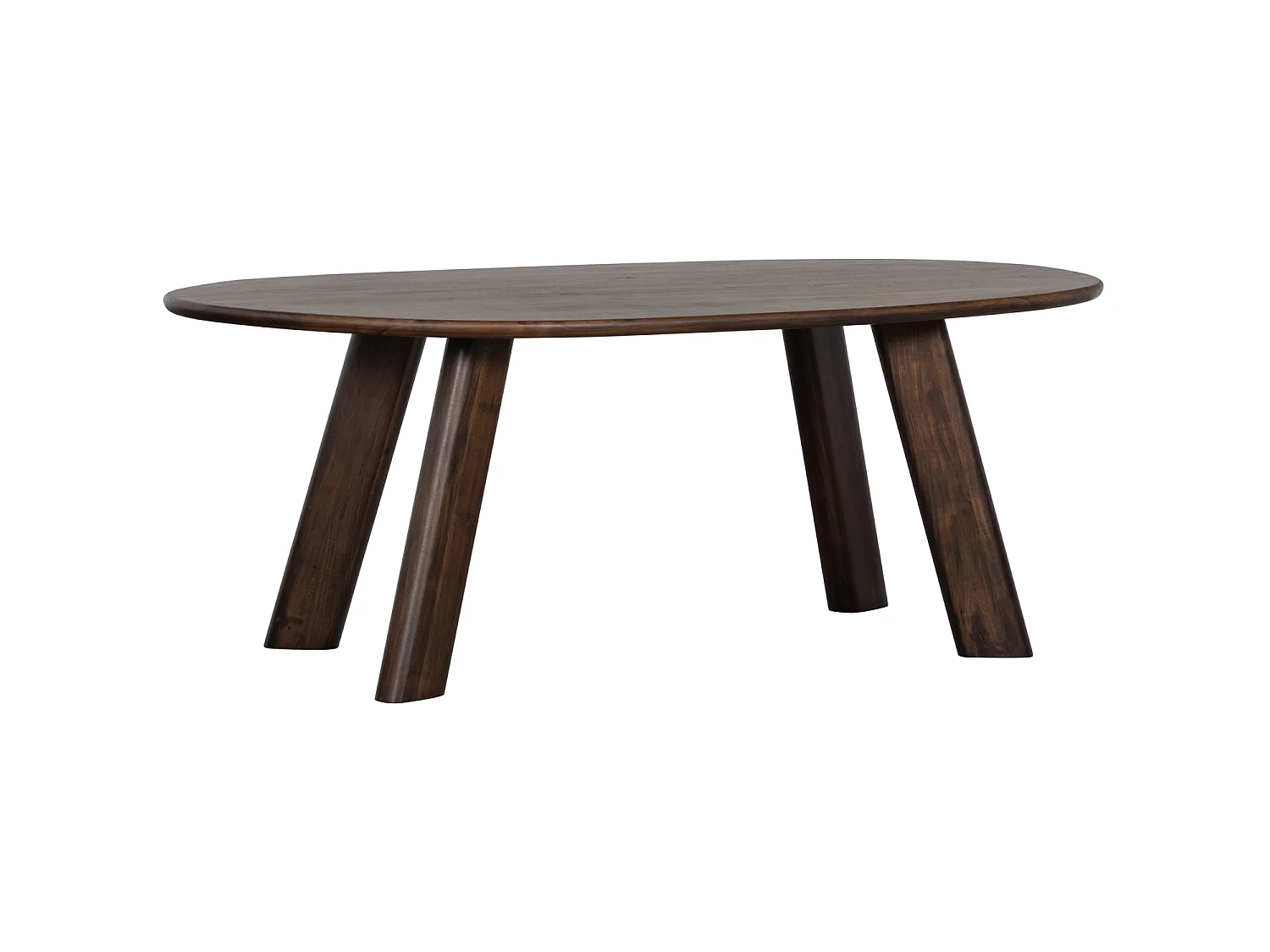 Table à manger ovale en manguier 5 couverts ROUNDLY