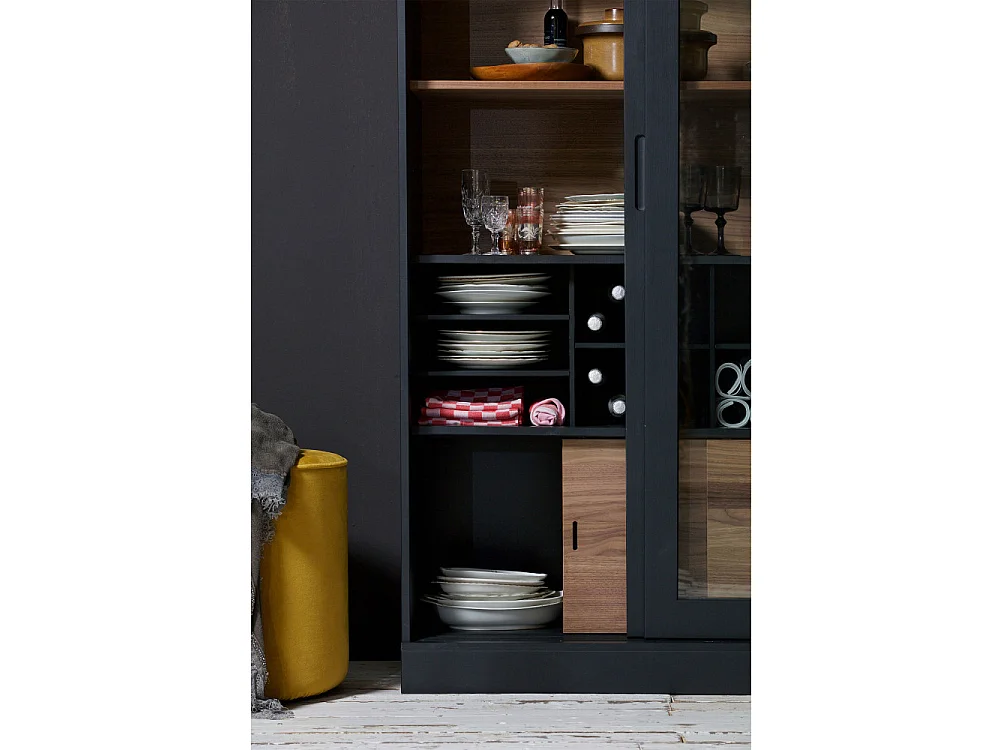 Vitrine en bois et verre JAMES