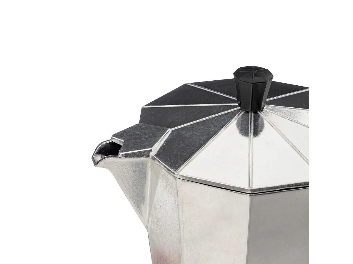 Cafetière Italienne "9 Tasses" 21cm Argent