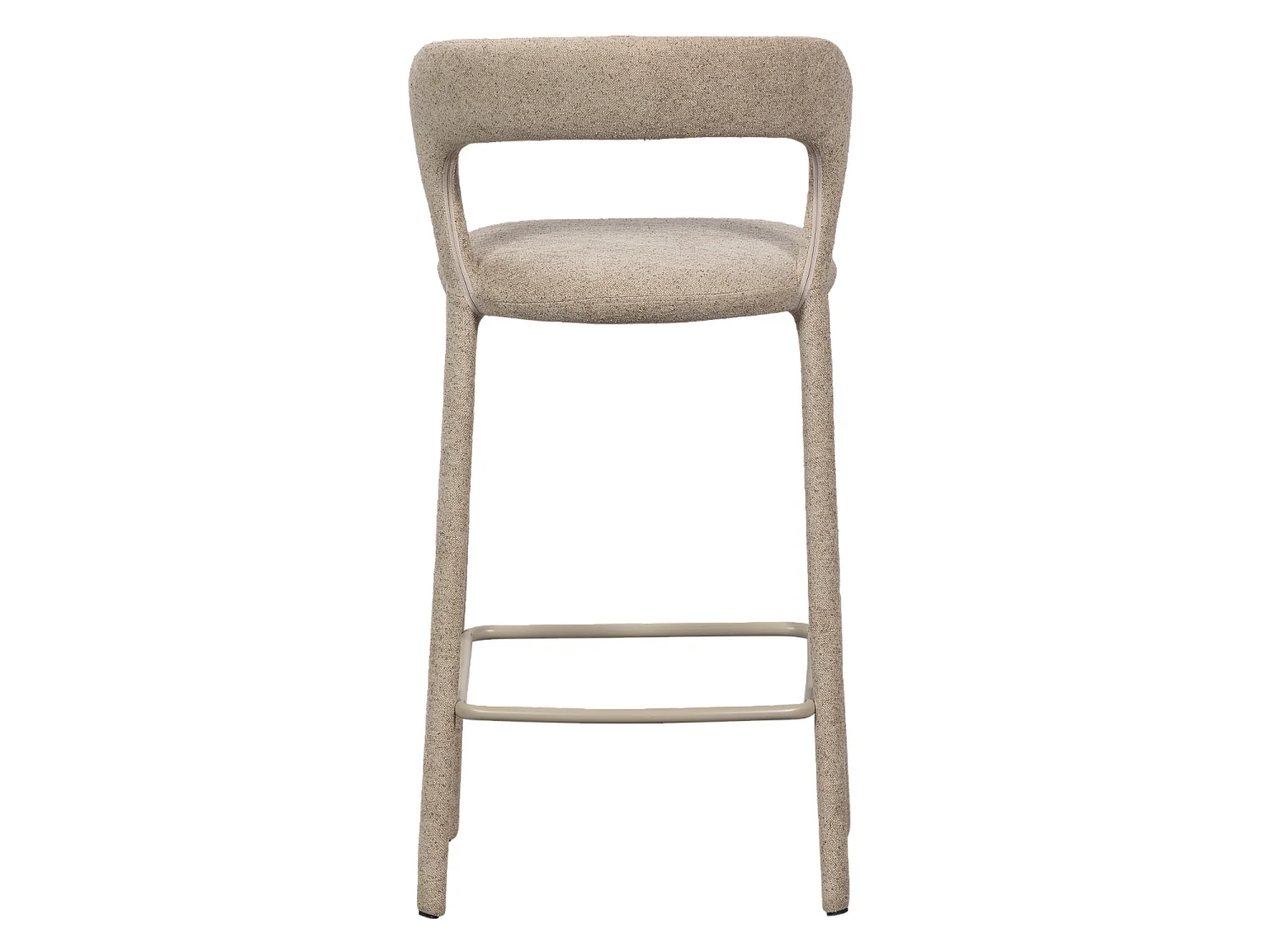 Chaise de bar en tissu NOBLE