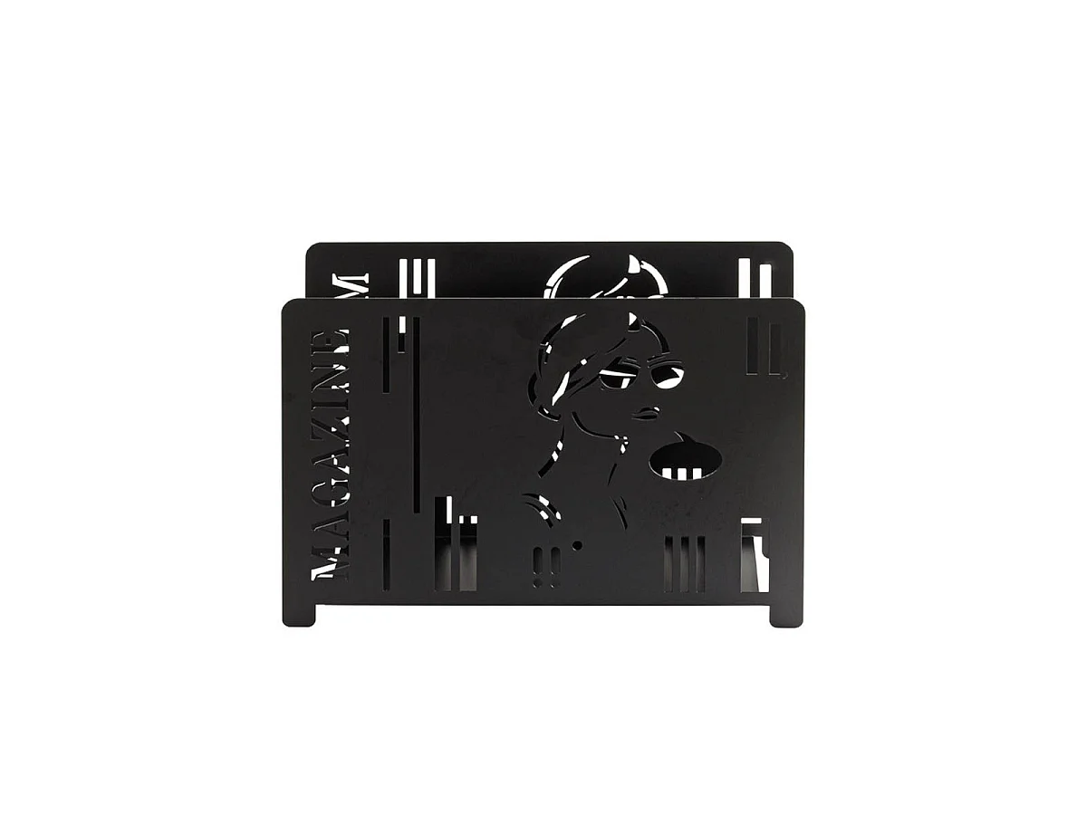 Porte-Revues Design "Magazine" 37cm Noir