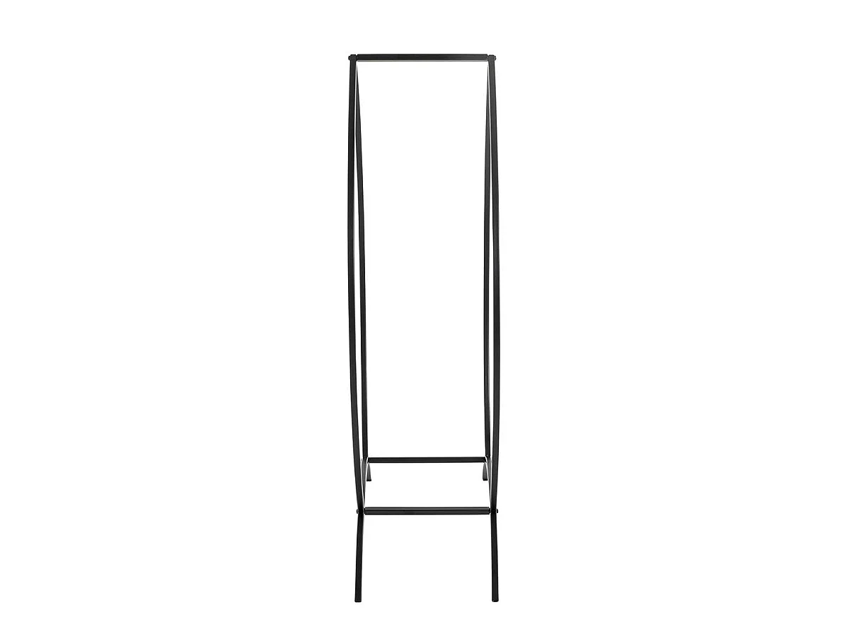 Range-Bûches Métal "Flamme" 80cm Noir
