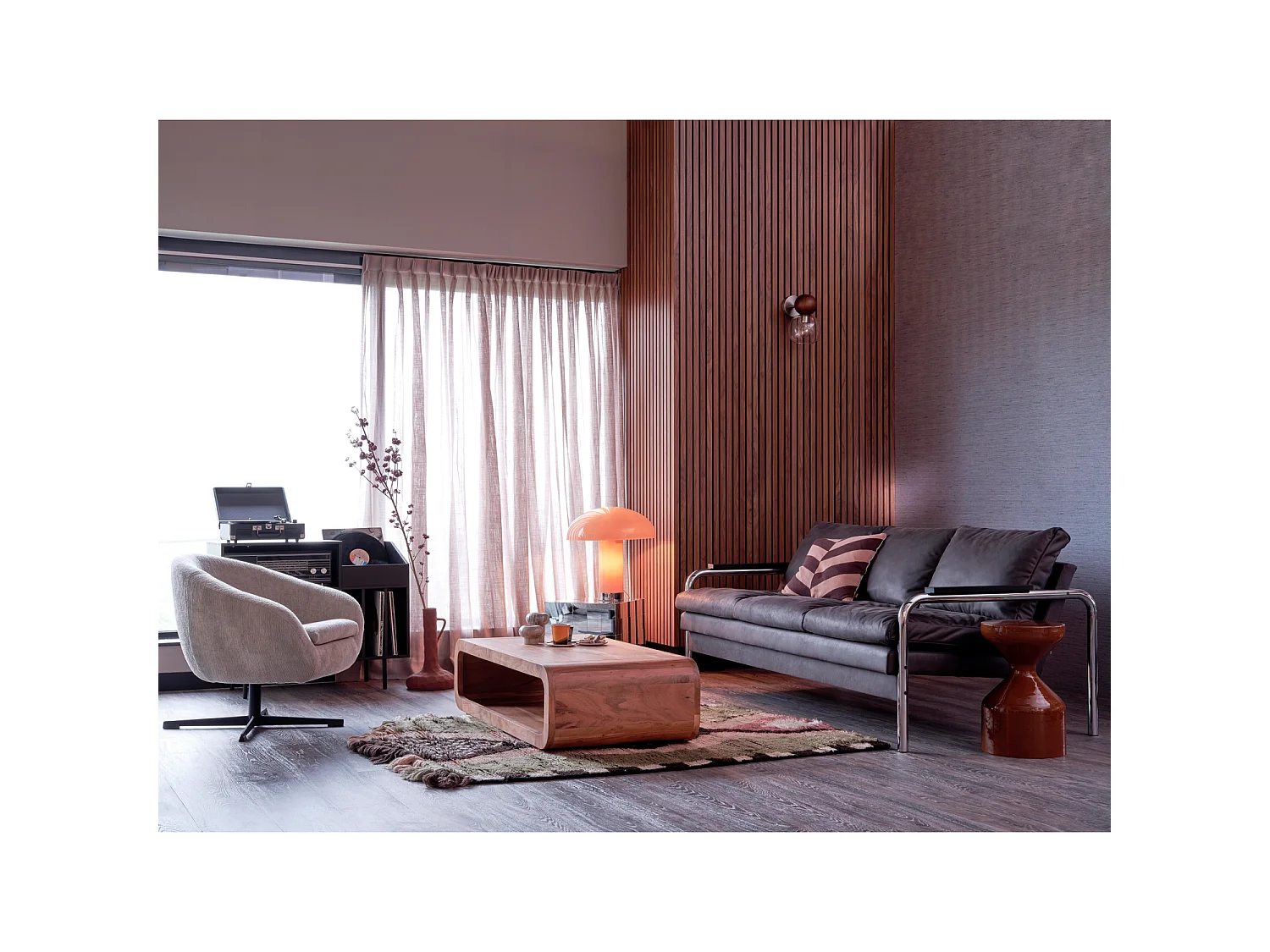Table d'appoint en aluminium FLOYD
