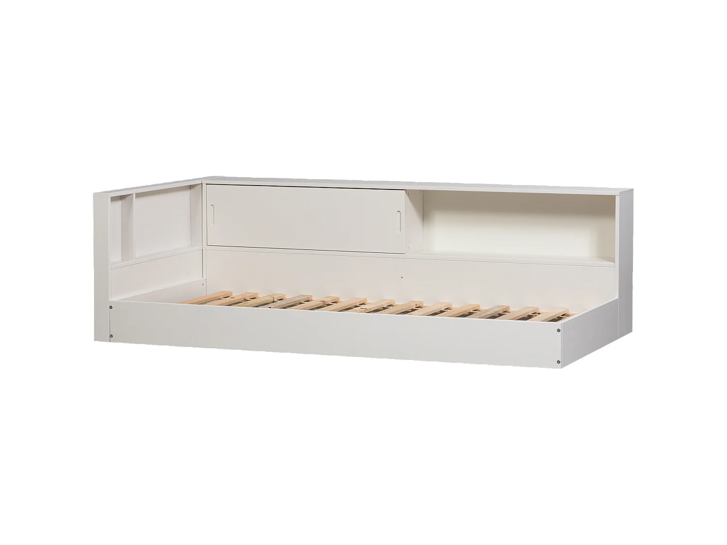 Lit banquette d'angle droite avec rangement CARTER