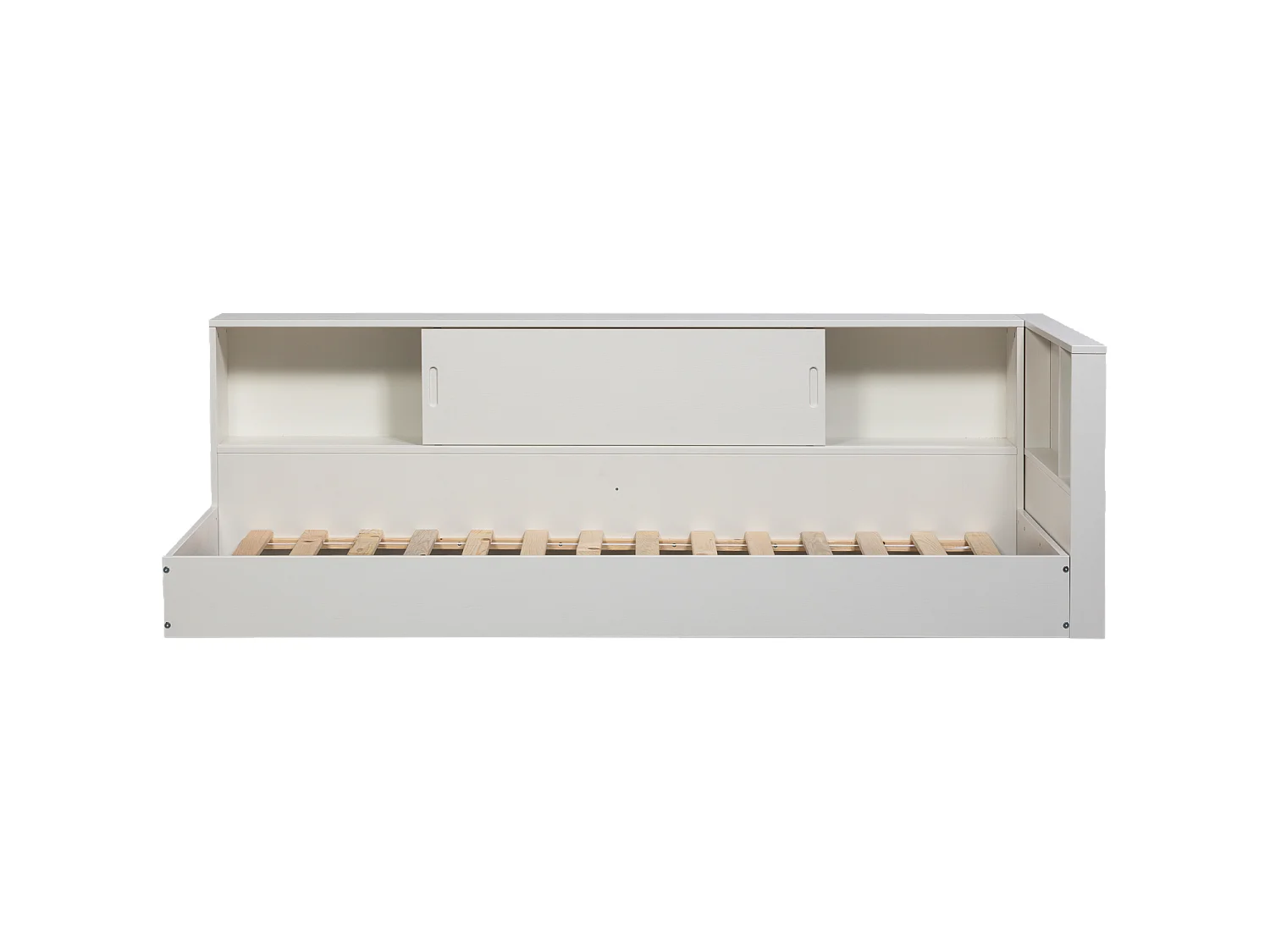Lit banquette d'angle droite avec rangement CARTER